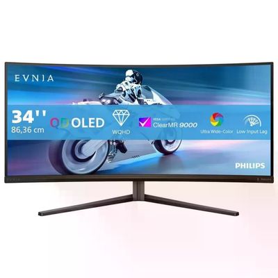 Philips 34M2C6500-00 Evnia Monitor PC 34'' QD-OLED 3440x1440 175Hz 0.03ms colore Grigio