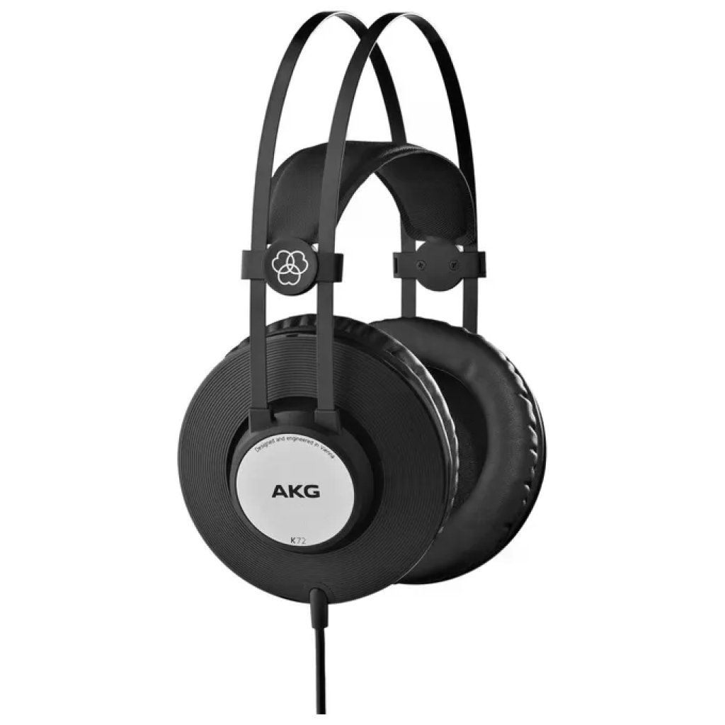 AKG K72 Cuffie a Padiglione Over Ear Chiuse da Studio Cablate 32 Ω 112 dB 3 m colore Nero AKG K72 Cuffie a Padiglione Over Ear Chiuse da Studio Cablate 32 Ω 112 dB 3 m colore Nero