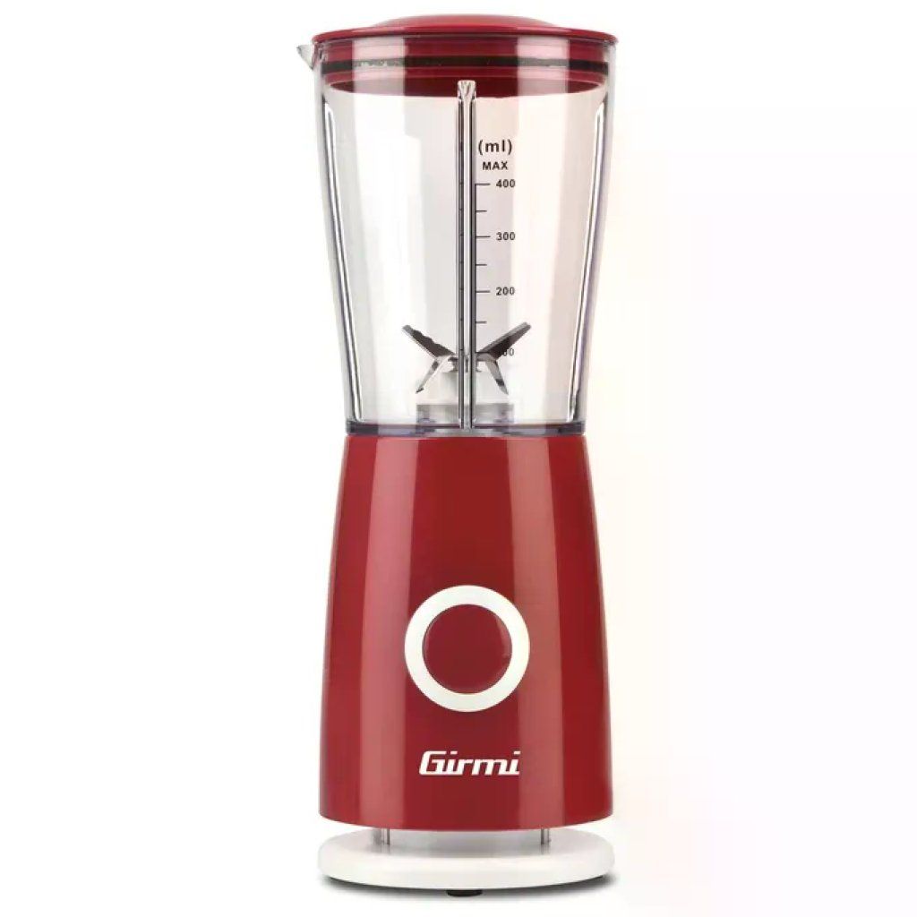 Girmi FR0302 Frullatore Elettrico 170W 400 ml 4 Lame Acciaio Inox Funzione Pulse colore Rosso