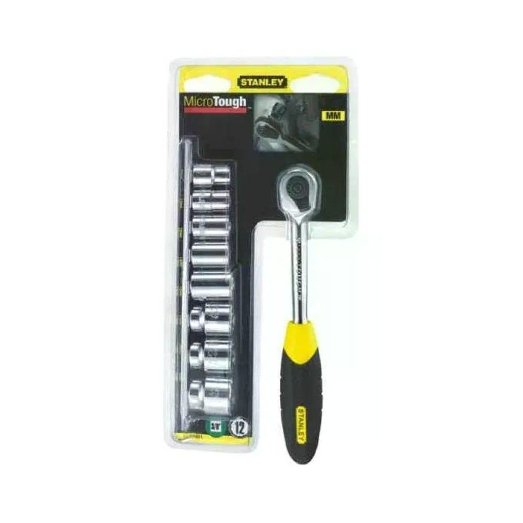 Stanley 001081118 Microtough Cricchetto con Bussole Reversibile 72 Denti 1