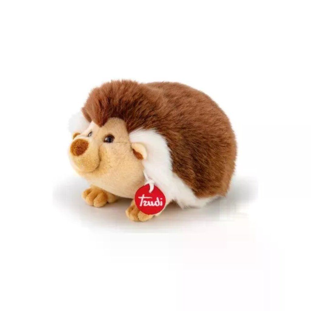 Trudi TUDO4000 Park Collection Peluche Riccio Spillo 14x15x21 cm colore Marrone con Ciuffi Bianchi Trudi TUDO4000 Park Collection Peluche Riccio Spillo 14x15x21 cm colore Marrone con Ciuffi Bianchi