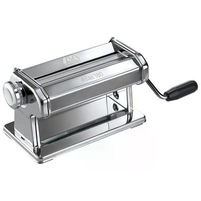 Marcato AT-180-ROL Atlas 180 Macchina per la Pasta Manuale Sfogliatrice 10 Spessori 18 cm colore Metallico