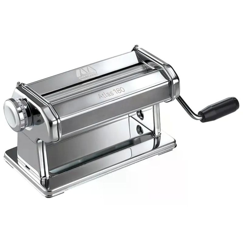 Marcato AT-180-ROL Atlas 180 Macchina per la Pasta Manuale Sfogliatrice 10 Spessori 18 cm colore Metallico