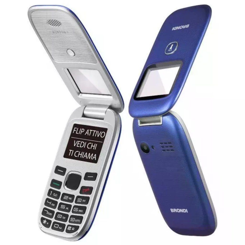 Brondi 10278092 Window+ Telefono Cellulare a Conchiglia Flip Attivo Dual SIM Display 1.77'' 1 Brondi 10278092 Window+ Telefono Cellulare a Conchiglia Flip Attivo Dual SIM Display 1.77'' 1