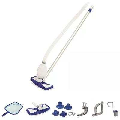 Bestway 58237 Flowclear Deluxe Kit Manutenzione Piscina Skimmer Spazzola Retino Asta 279 cm Tubo 7 Bestway 58237 Flowclear Deluxe Kit Manutenzione Piscina Skimmer Spazzola Retino Asta 279 cm Tubo 7