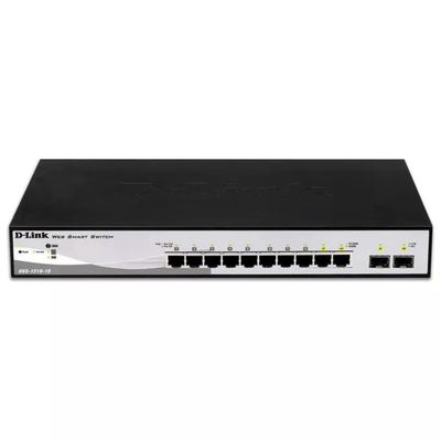D-Link DGS-1210-10 Switch Gestito L2 8 Porte Gigabit Ethernet 2 Slot SFP 1U colore Nero Grigio