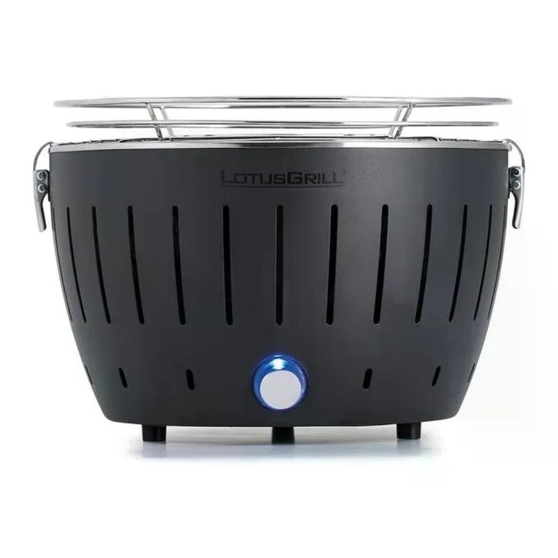 LotusGrill G-AN-280 G280 Grill Carbone 1 Fornello Diametro Cottura 26 cm Peso 2.8 Kg colore Antracite Grigio