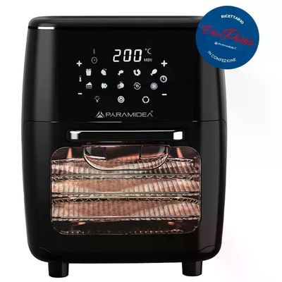 Pyramidea AF1208 Friggitrice ad aria 12 L 1700 W 10 programmi Display Touch colore Nero Pyramidea AF1208 Friggitrice ad aria 12 L 1700 W 10 programmi Display Touch colore Nero