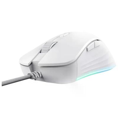 Trust 24891 GXT924W YBAR+ Mouse Gaming 25600 DPI USB Tipo A 6 Pulsanti Programmabili colore Bianco
