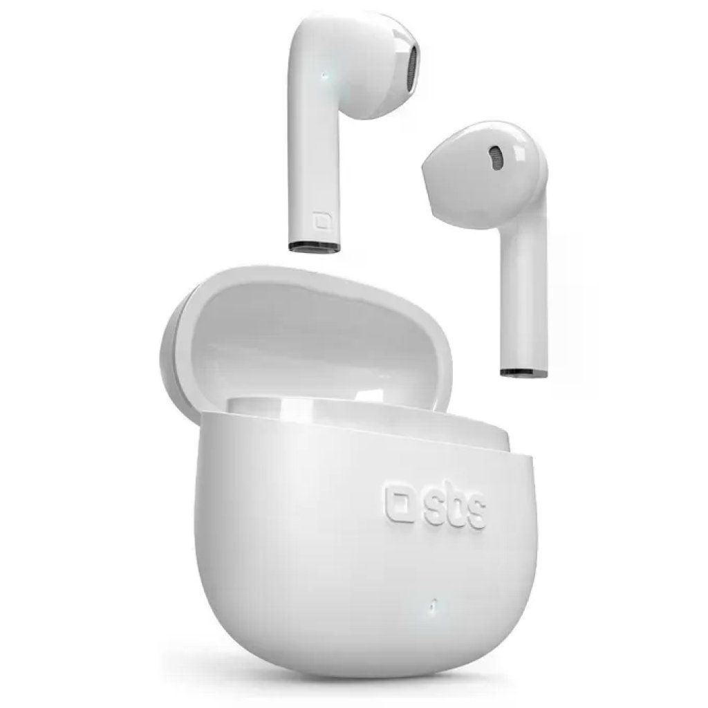 Sbs TWS One Color White Auricolari TWS Base di Ricarica da 300mAh Bianco Sbs TWS One Color White Auricolari TWS Base di Ricarica da 300mAh Bianco