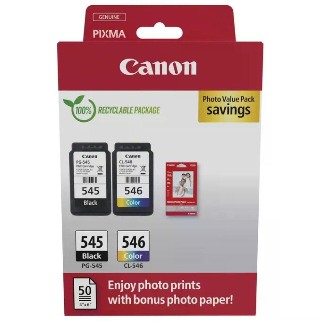 Canon 8287B008 Cartuccia Inkjet Originale PG-545 Nero + CL Canon 8287B008 Cartuccia Inkjet Originale PG-545 Nero + CL