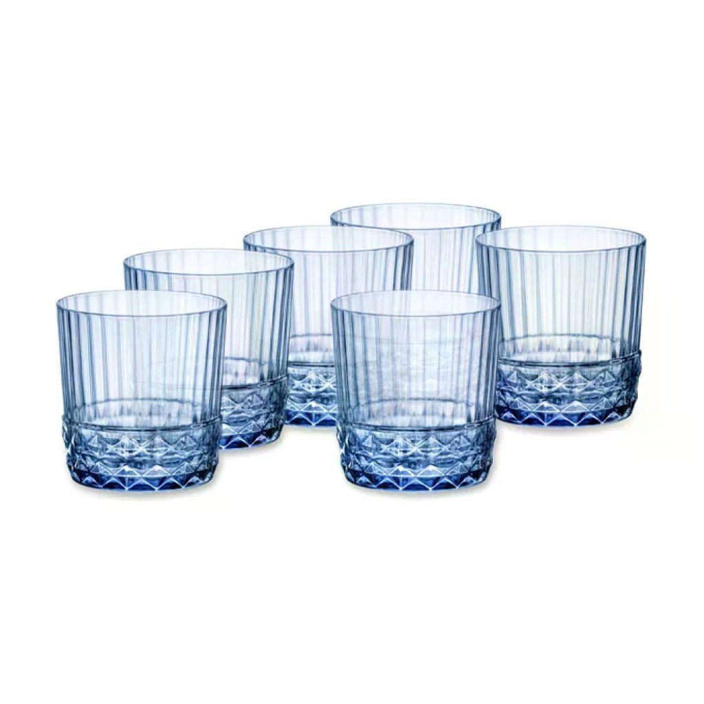 Bormioli Rocco Confezione 6 Bicchieri America' 20s Rock Blu 30cl