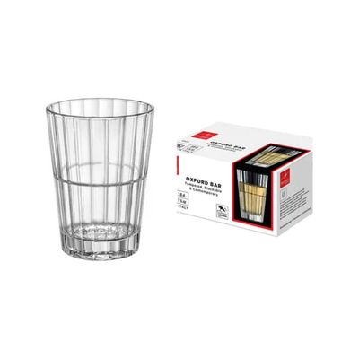 Bormioli Rocco 340766BCH121990 Oxford Bar Rocks Set 6 Bicchieri da Acqua in Vetro Temperato 31 cl colore