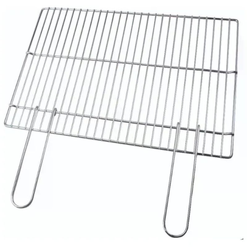 Sandrigarden Graticola Acciaio con Manici Richiudibili 570x400mm