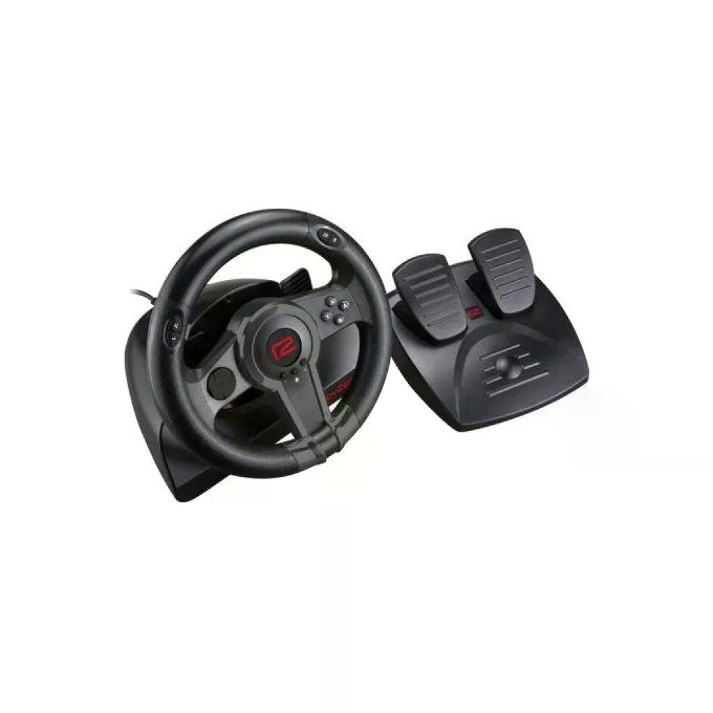 Ready2Gaming R2GNSWRACINGWHEEL Volante da Corsa per Nintendo Switch cablato 180° con pedaliera 2 pedali colore