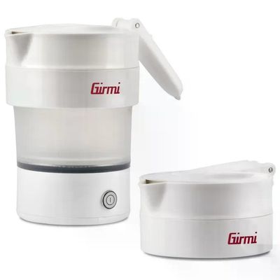 Girmi BL0301 Bollitore Pieghevole in Silicone 0.6 L 600 W Cavo Removibile BPA Free colore Bianco Girmi BL0301 Bollitore Pieghevole in Silicone 0.6 L 600 W Cavo Removibile BPA Free colore Bianco