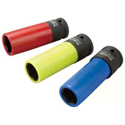 Makita E-12354 Set 3 Bussole Profonde per Ruote Attacco 1-2'' Misure 17 19 21 mm CrMo Makita E-12354 Set 3 Bussole Profonde per Ruote Attacco 1-2'' Misure 17 19 21 mm CrMo