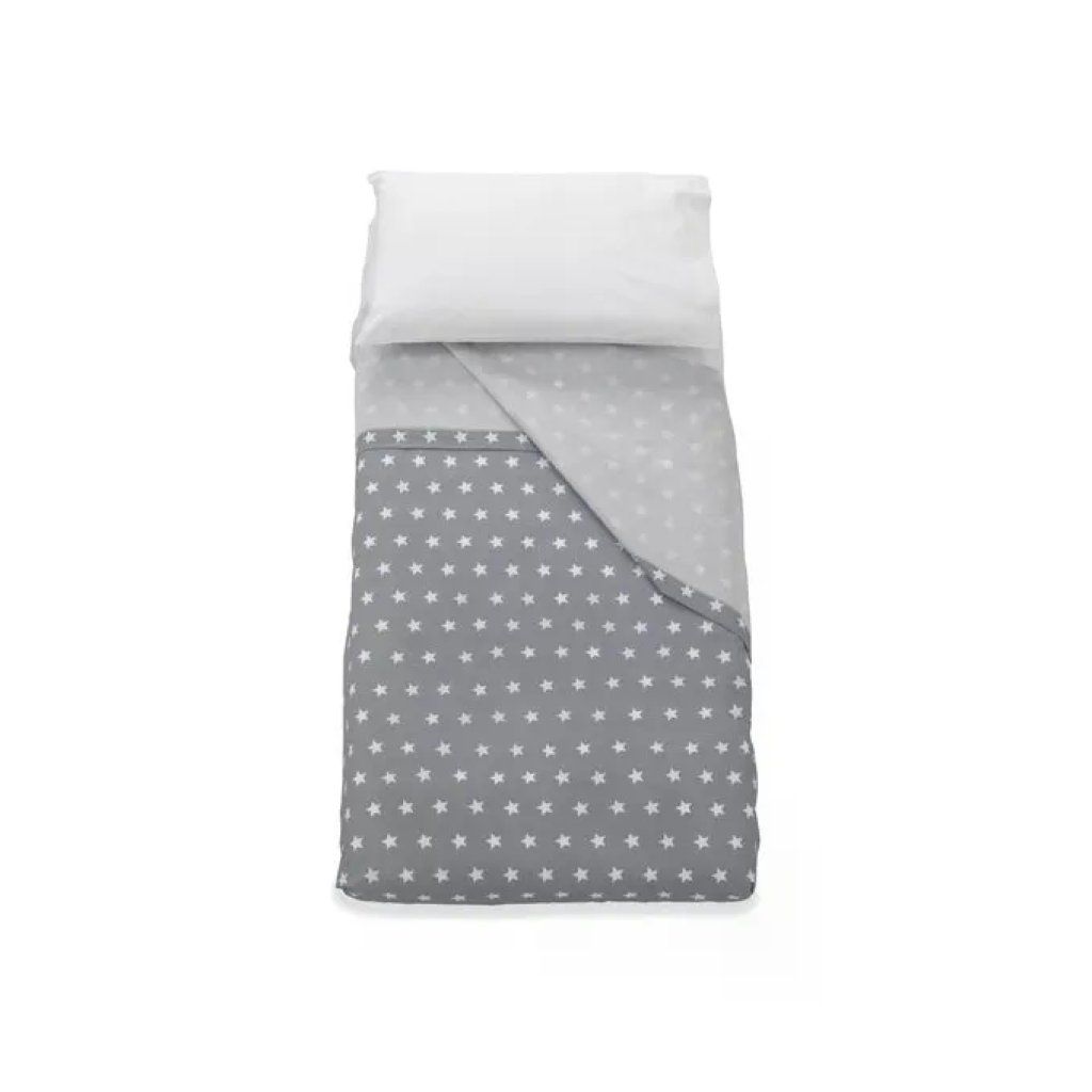 Italbaby COMPLETO Starlette Set Lenzuola Lettino 3 Pezzi 100% Cotone colore Grigio