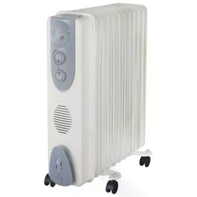 Pyramidea TL011 Riscaldatore Ambiente Elettrico a Olio 2500 W 11 Elementi 3 Livelli di Potenza Protezioni