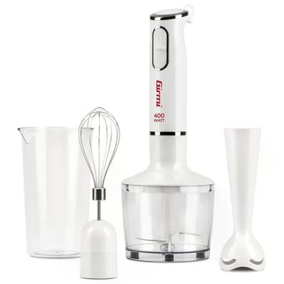 Girmi MX1601 Frullatore ad immersione 3in1 400 W con tritatutto e frusta colore Bianco
