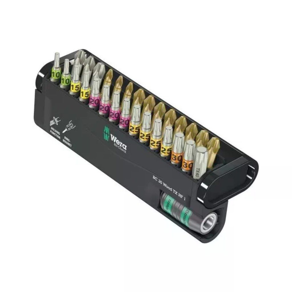 Wera Bit-Check 30 Wood TORX HF 1 Assortimento Inserto