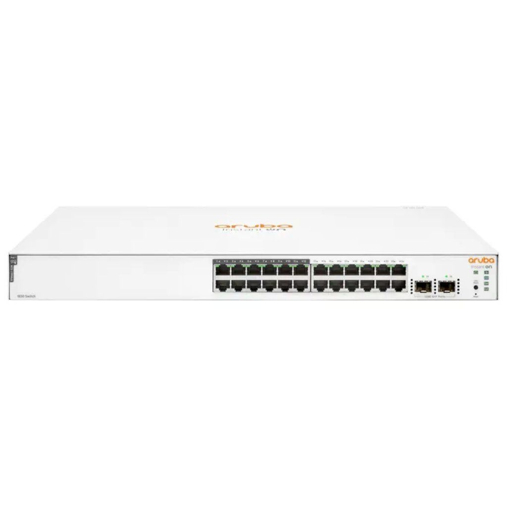 HP Aruba JL813A Instant On 1830 Switch Intelligente 24 porte Gigabit 12p PoE+ Classe 4 2 SFP 195W