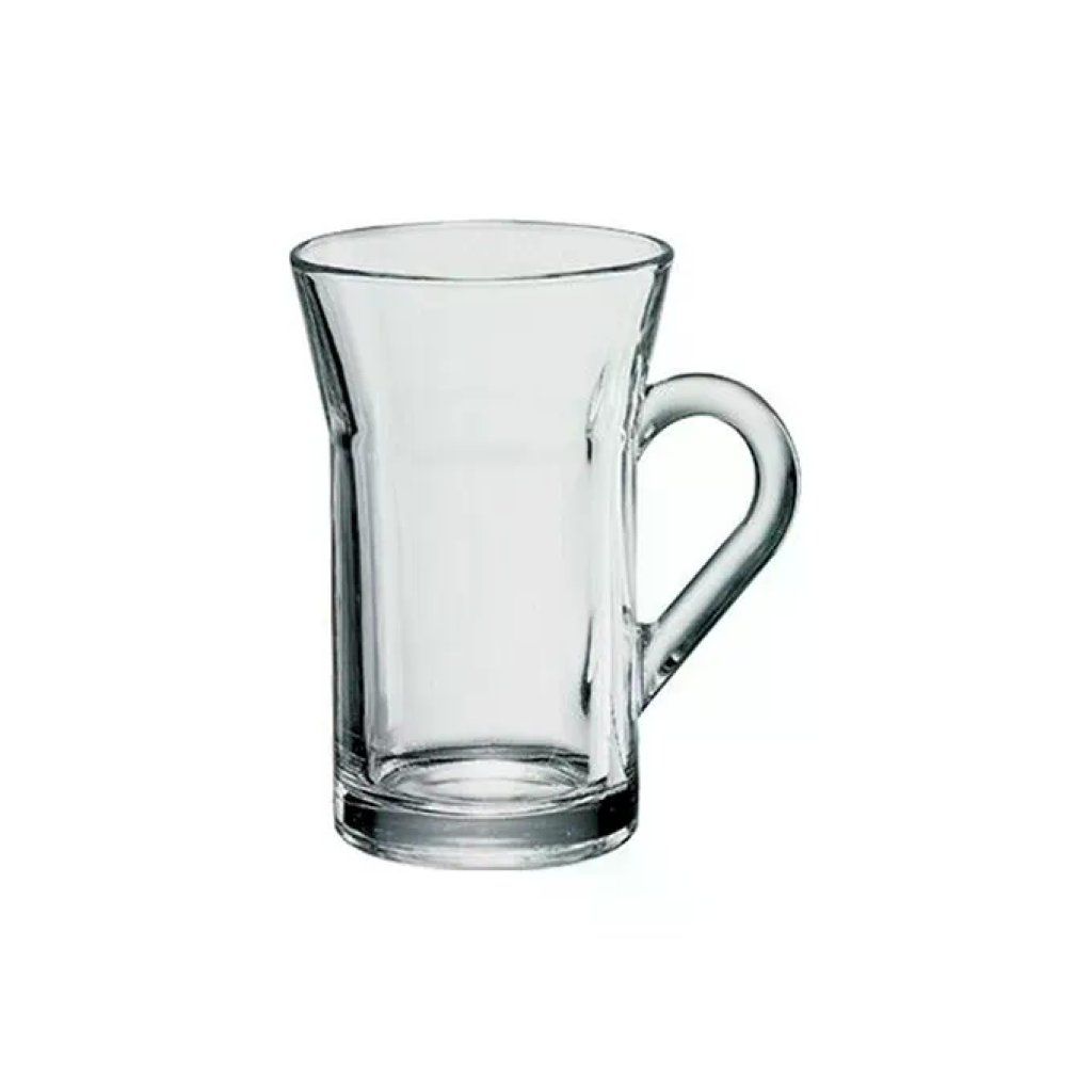 Borgonovo 2976200 Ceylon Bicchiere con Manico 23 cl Set 6 Pezzi colore Trasparente