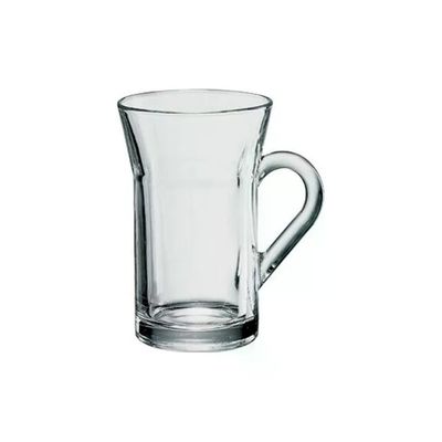 Borgonovo 2976200 Ceylon Bicchiere con Manico 23 cl Set 6 Pezzi colore Trasparente