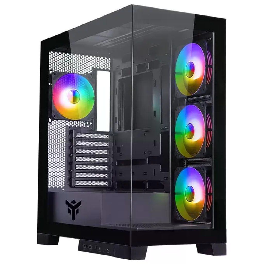 Itek ITGCASB45B SHOWBUI PC Case Tower Gaming ATX 4 Ventole ARGB 12cm 2xUSB3 Type