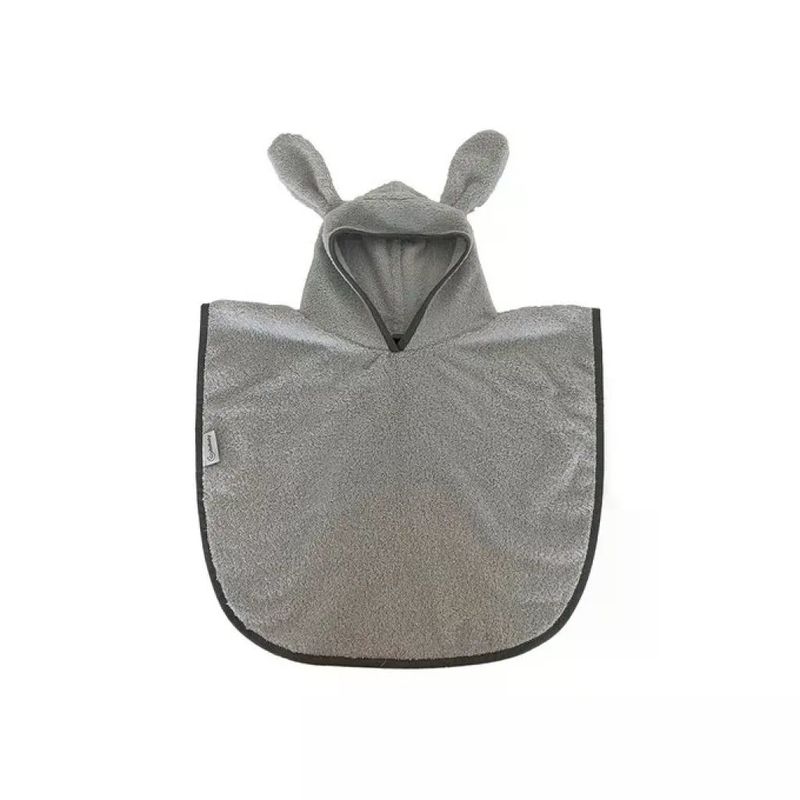 Italbaby 0504712 Accappatoio Poncho in Viscosa di Bamboo 90% 10% Poliestere con Bordo in Cotone 100%