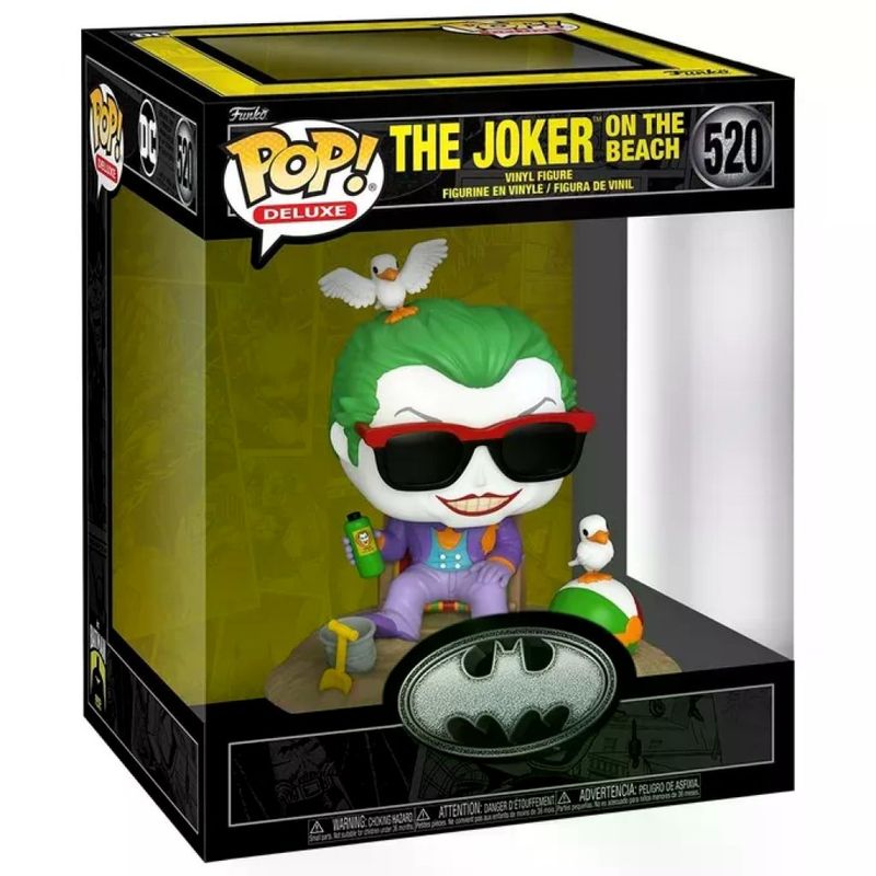 Funko 80682 Pop! Deluxe Figura in Vinile The Joker (Beach) 9 cm colore Multicolore