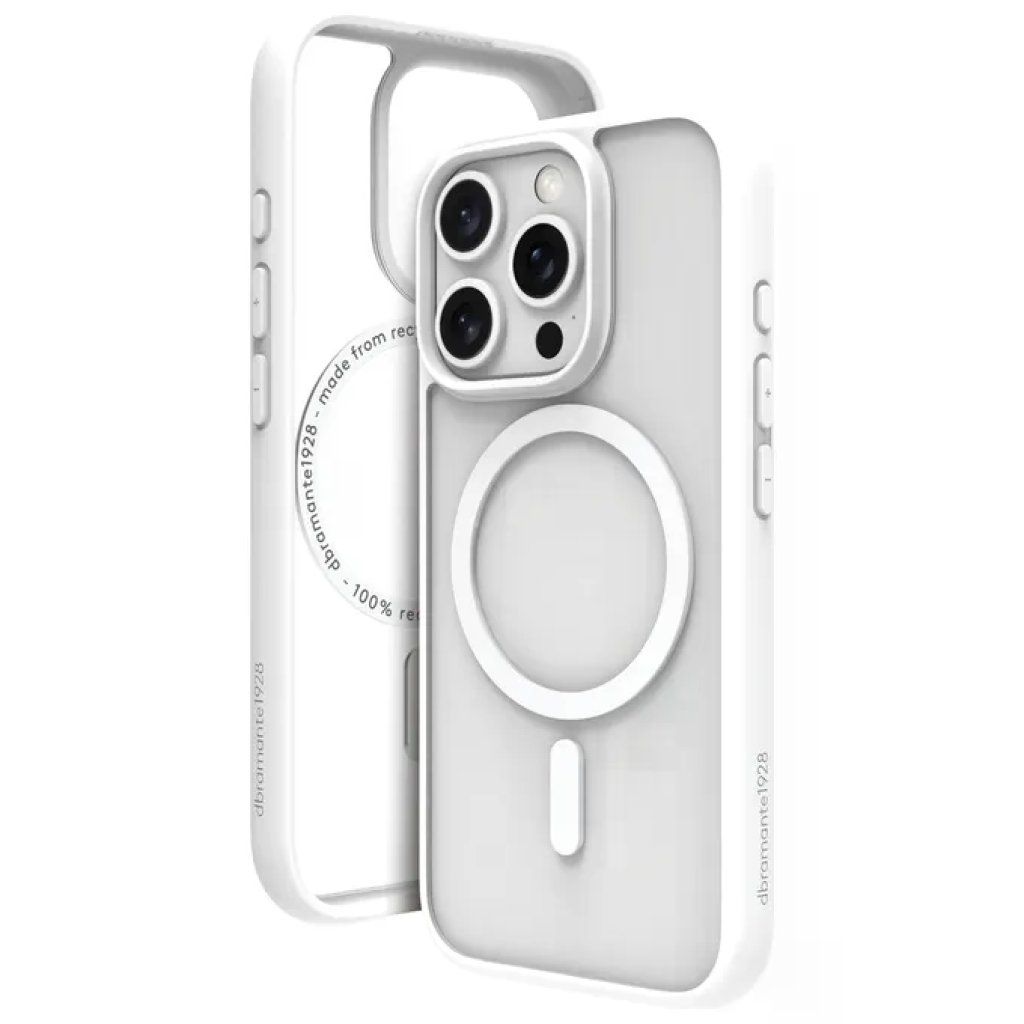 Dbramante1928 GN61WH006372 Grenen Custodia Bumper in Plastica Riciclata 100% Compatibile MagSafe e Ricarica Dbramante1928 GN61WH006372 Grenen Custodia Bumper in Plastica Riciclata 100% Compatibile MagSafe e Ricarica