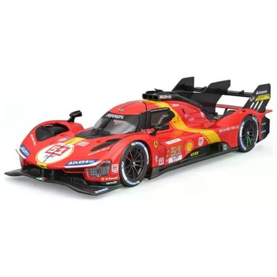 BBURAGO Modello Auto Sportiva Ferrari 499P LMH Scala 1:24 Preassemblato Rosso BBURAGO Modello Auto Sportiva Ferrari 499P LMH Scala 1:24 Preassemblato Rosso