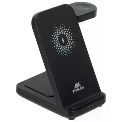 RivaCase VA4916 Caricatore Stand Wireless 3 in 1 Compatibile con iPhone Samsung e Apple Watch 15 W colore RivaCase VA4916 Caricatore Stand Wireless 3 in 1 Compatibile con iPhone Samsung e Apple Watch 15 W colore