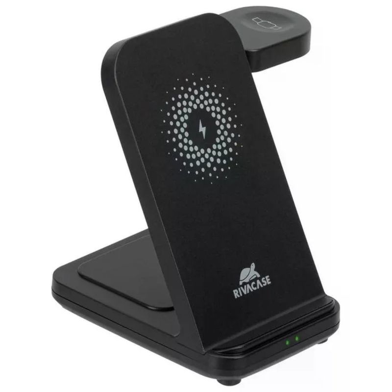 RivaCase VA4916 Caricatore Stand Wireless 3 in 1 Compatibile con iPhone Samsung e Apple Watch 15 W colore