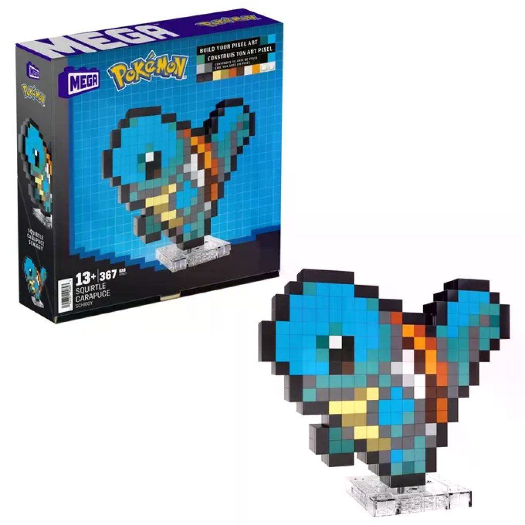 Mega Bloks Pixel Art Squirtle Pokemon