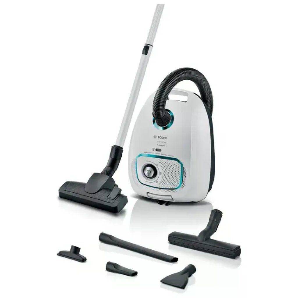 Bosch BGB41HYG1H Serie 4 Aspirapolvere a Cilindro con Sacco HEPA 4 L 600 W 75 dB colore Bianco