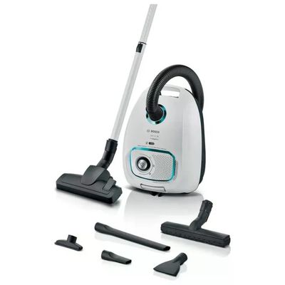 Bosch BGB41HYG1H Serie 4 Aspirapolvere a Cilindro con Sacco HEPA 4 L 600 W 75 dB colore Bianco Bosch BGB41HYG1H Serie 4 Aspirapolvere a Cilindro con Sacco HEPA 4 L 600 W 75 dB colore Bianco