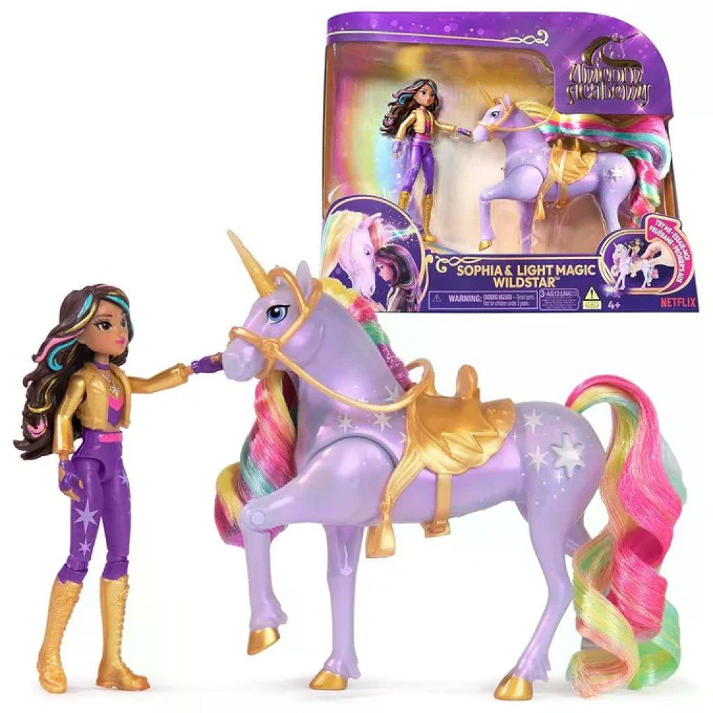 Unicorn Academy 6067325 Sophia e Light Magic Wildstar Set Bambola 11