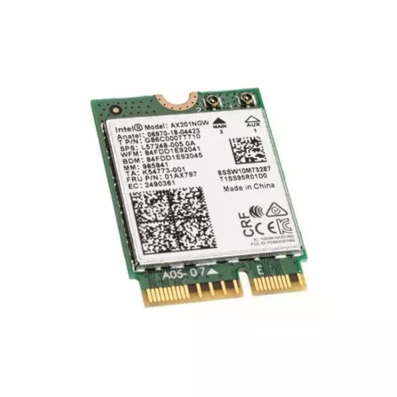 ASUS Scheda WiFi M.2 Intel AX201 Bluetooth 5.2 300Mbps per PC Adattatore Wireless ASUS Scheda WiFi M.2 Intel AX201 Bluetooth 5.2 300Mbps per PC Adattatore Wireless