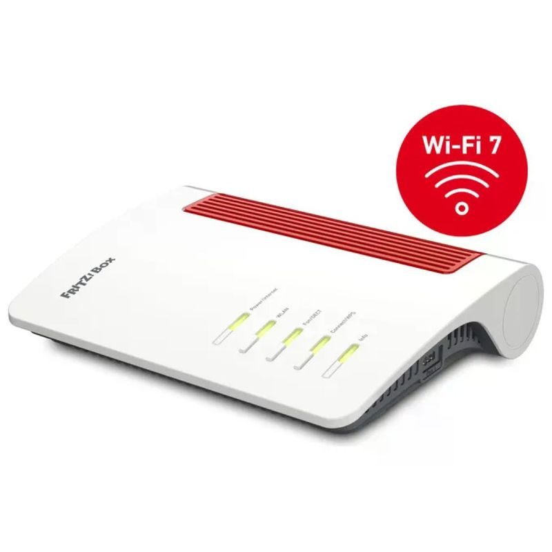 FRITZ! FRITZ!BOX 4690 EDITION INTERNATIONAL Router Wireless Wi-Fi 7 Tribanda Porta WAN 10 Gbit