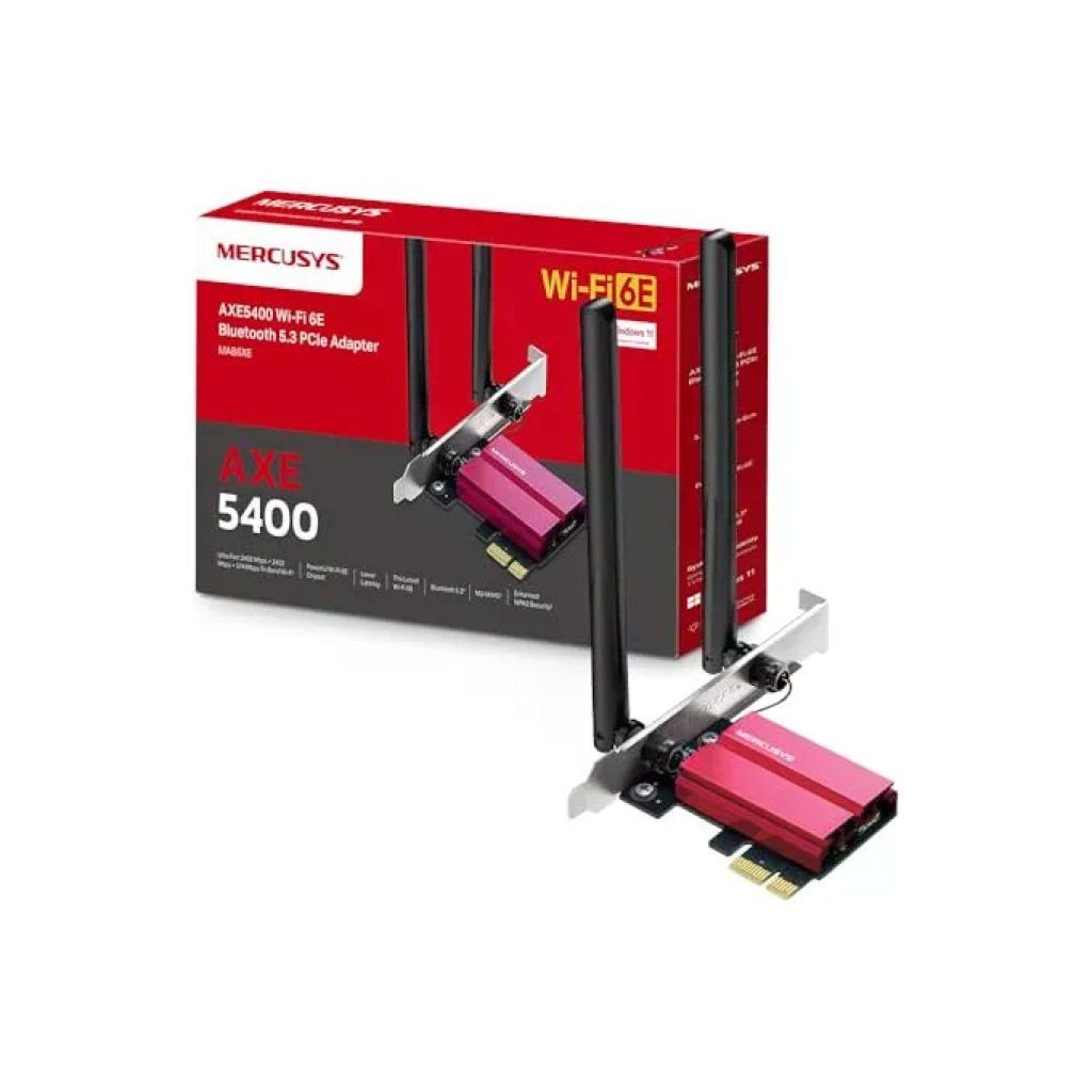 Mercusys Adattatore PCIe AXE5400 MA86XE Wi-Fi 6E Bluetooth 5.3