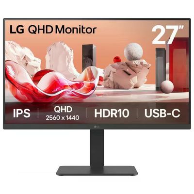 LG 27BA65QB-B.AEU Monitor PC 27'' QHD IPS LED 2560x1440 100Hz Hub USB 3.2 KVM colore Nero LG 27BA65QB-B.AEU Monitor PC 27'' QHD IPS LED 2560x1440 100Hz Hub USB 3.2 KVM colore Nero
