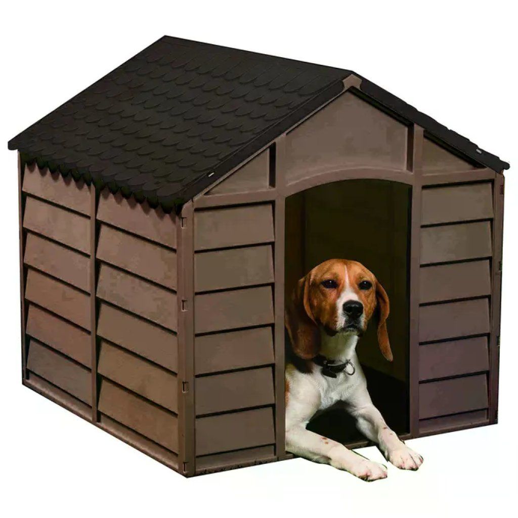 VIGOR-BLINKY Vigor 8011779366572 Cuccia per Cani in Polipropilene 71x71x68 cm Smontabile Marrone Scuro-Moka VIGOR-BLINKY Vigor 8011779366572 Cuccia per Cani in Polipropilene 71x71x68 cm Smontabile Marrone Scuro-Moka