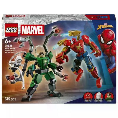 Lego 5702018063217 Battaglia Mech Spider-Man vs Doc Ock Lego Super Heroes Marvel 76338