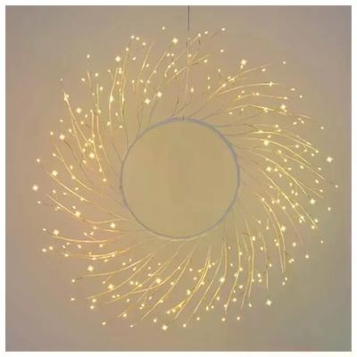 Lotti Corona Tiglio Bianco 60cm 260 MicroLED Bianco Caldo