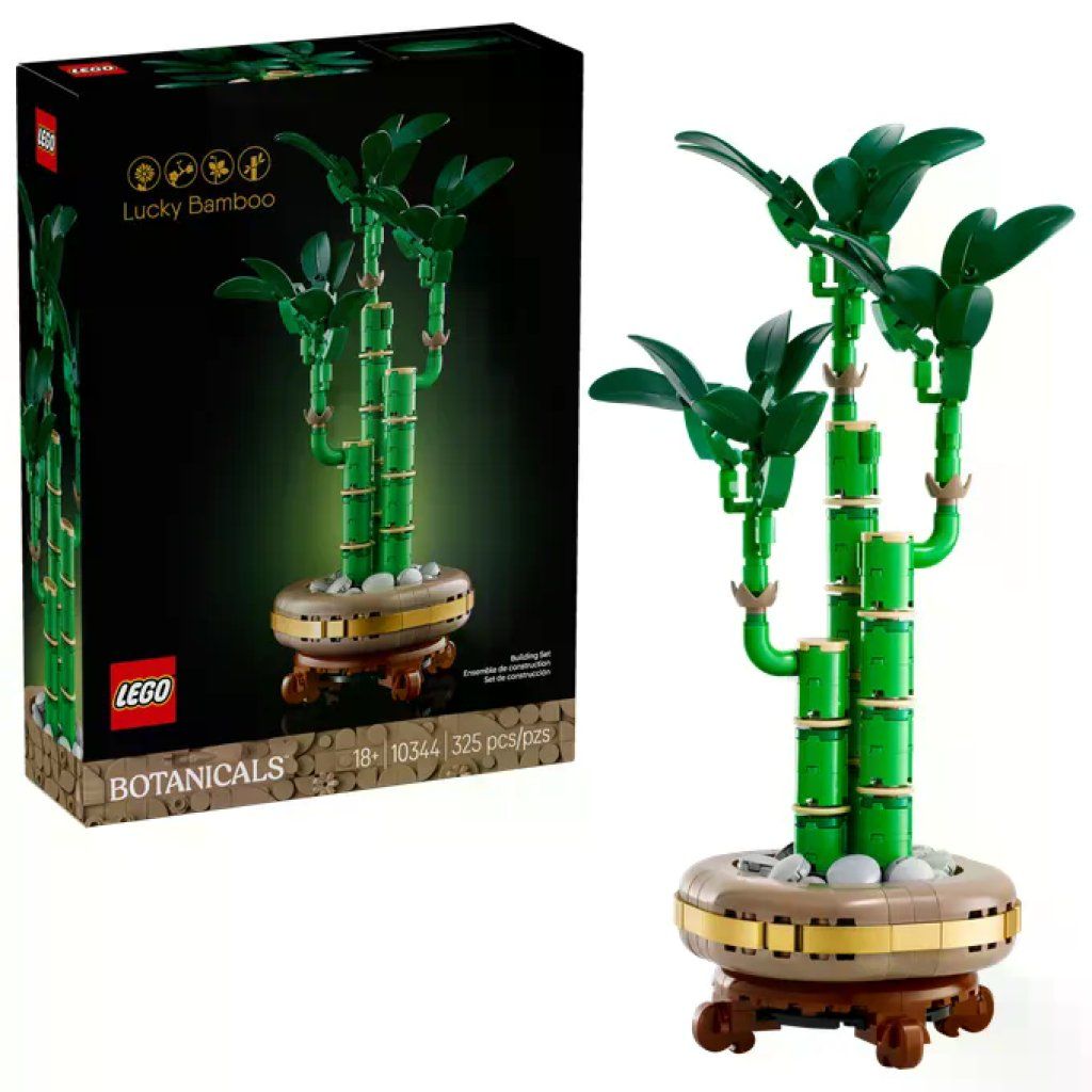 Lego 10344 Botanicals Set da Costruzione Bambu' del Buon Auspicio 325 pezzi Pianta Artificiale con