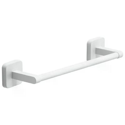 Gedy TO21 Tonga Portasalviette da Parete 30 cm Acciaio Inox Fissaggio a Viti o Adesivo colore Bianco