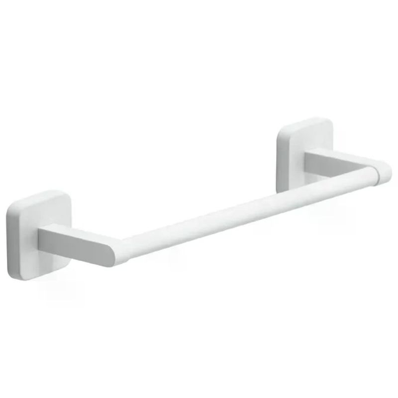 Gedy TO21 Tonga Portasalviette da Parete 30 cm Acciaio Inox Fissaggio a Viti o Adesivo colore Bianco