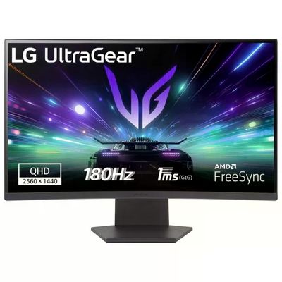 LG 27GS60QN UltraGear Monitor Gaming Curvo 27'' Quad HD 2560x1440 180Hz 1ms AMD FreeSync HDR10